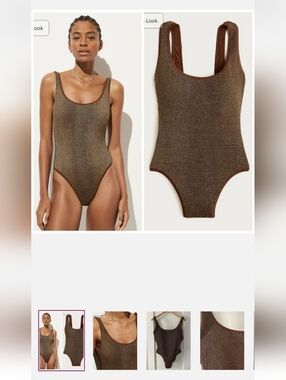 J.Crew NWT Claudia Metallic Scrunchie One-Piece Swimsuit in Dark Twig Sz 4